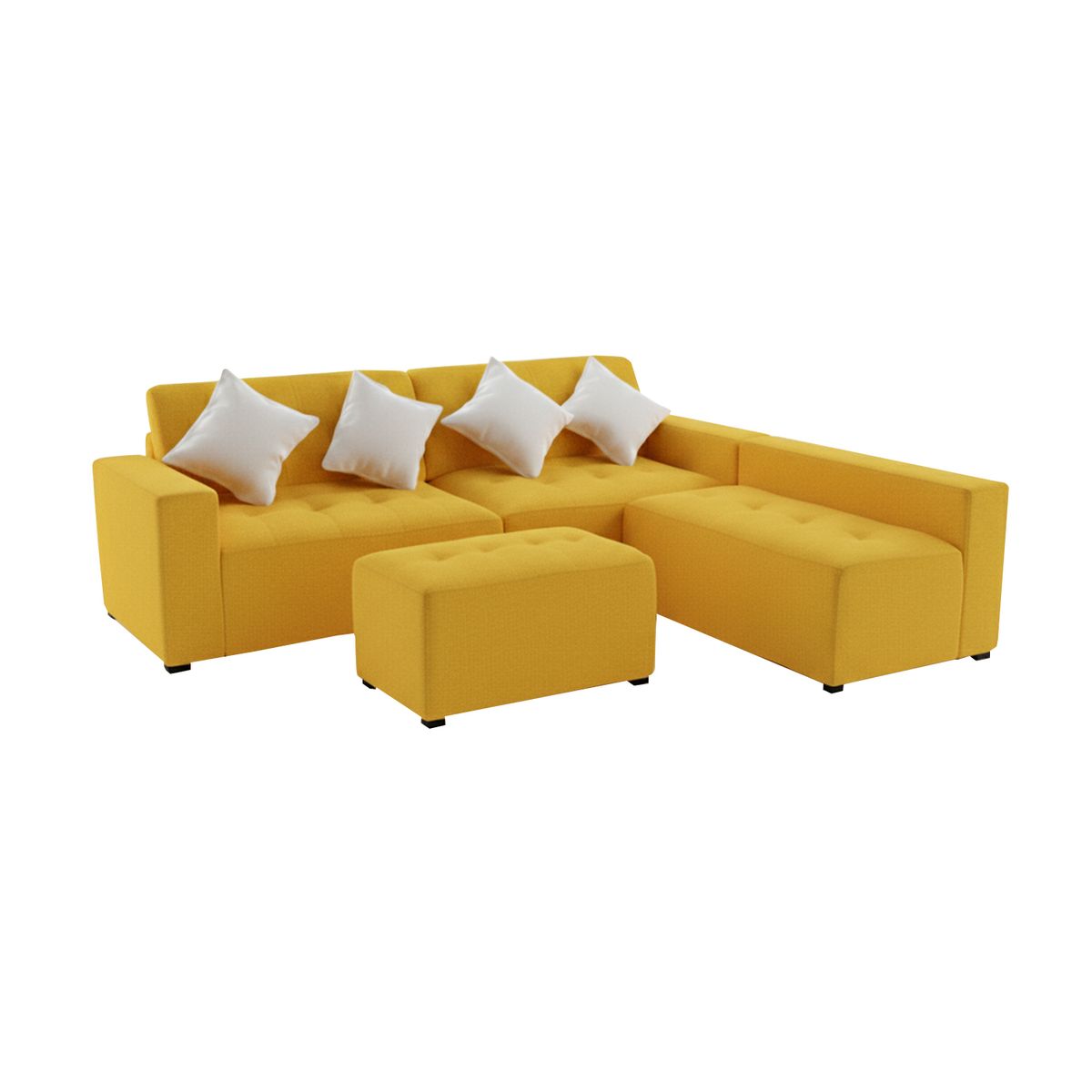 AMBIHOME - Seccional derecho + puff Vetra Ambienta Home