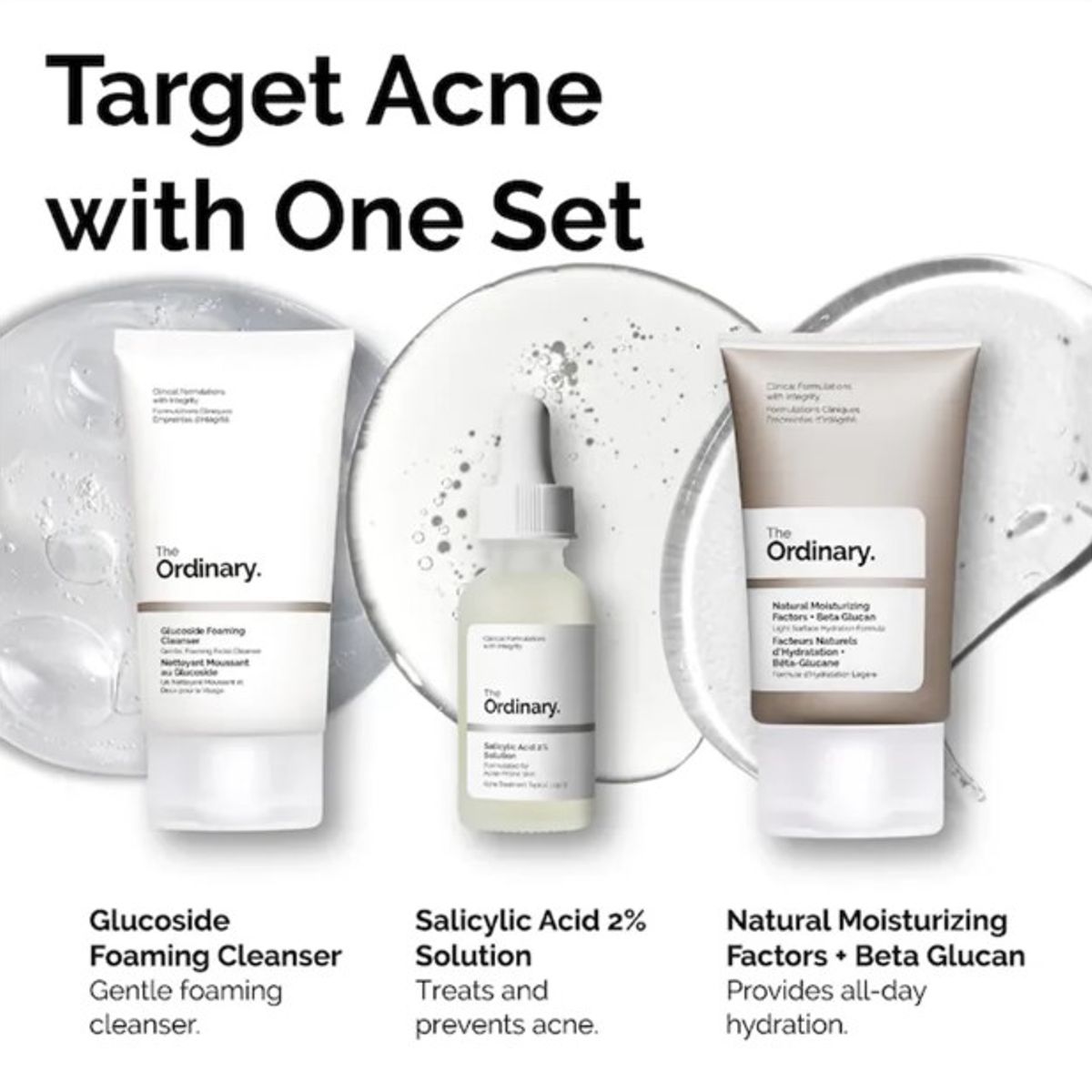 THE ORDINARY - Acne Set The Ordinary: Régimen de 3 pasos