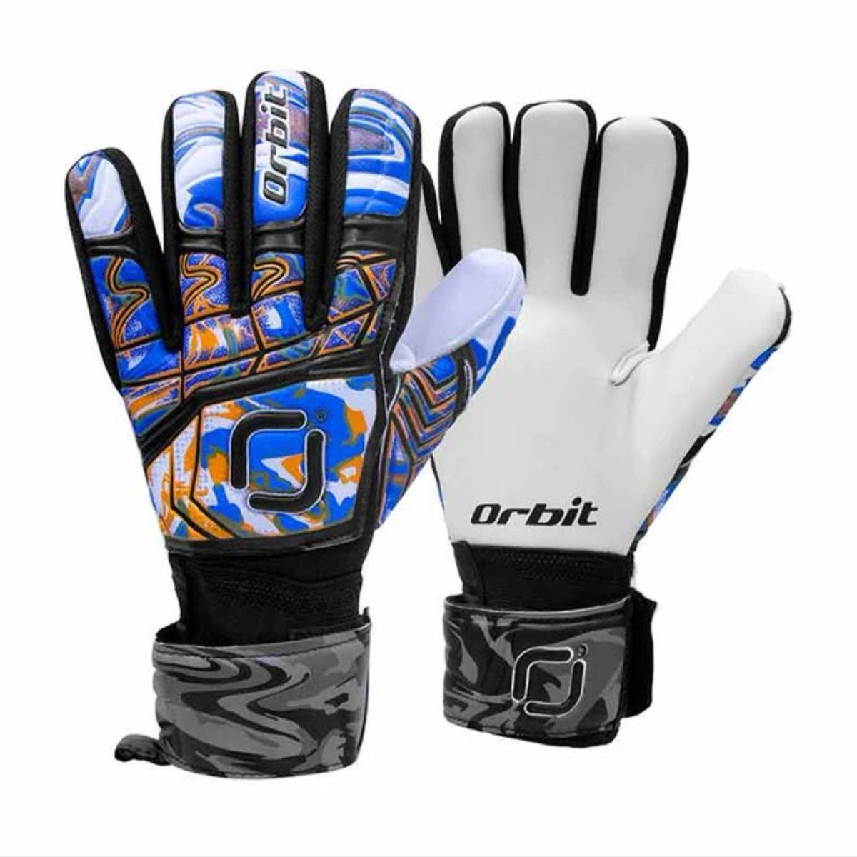 ORBIT - GUANTES DE ARQUERO ORBIT CON VARILLAS MAGNUM AZUL TALLA 9