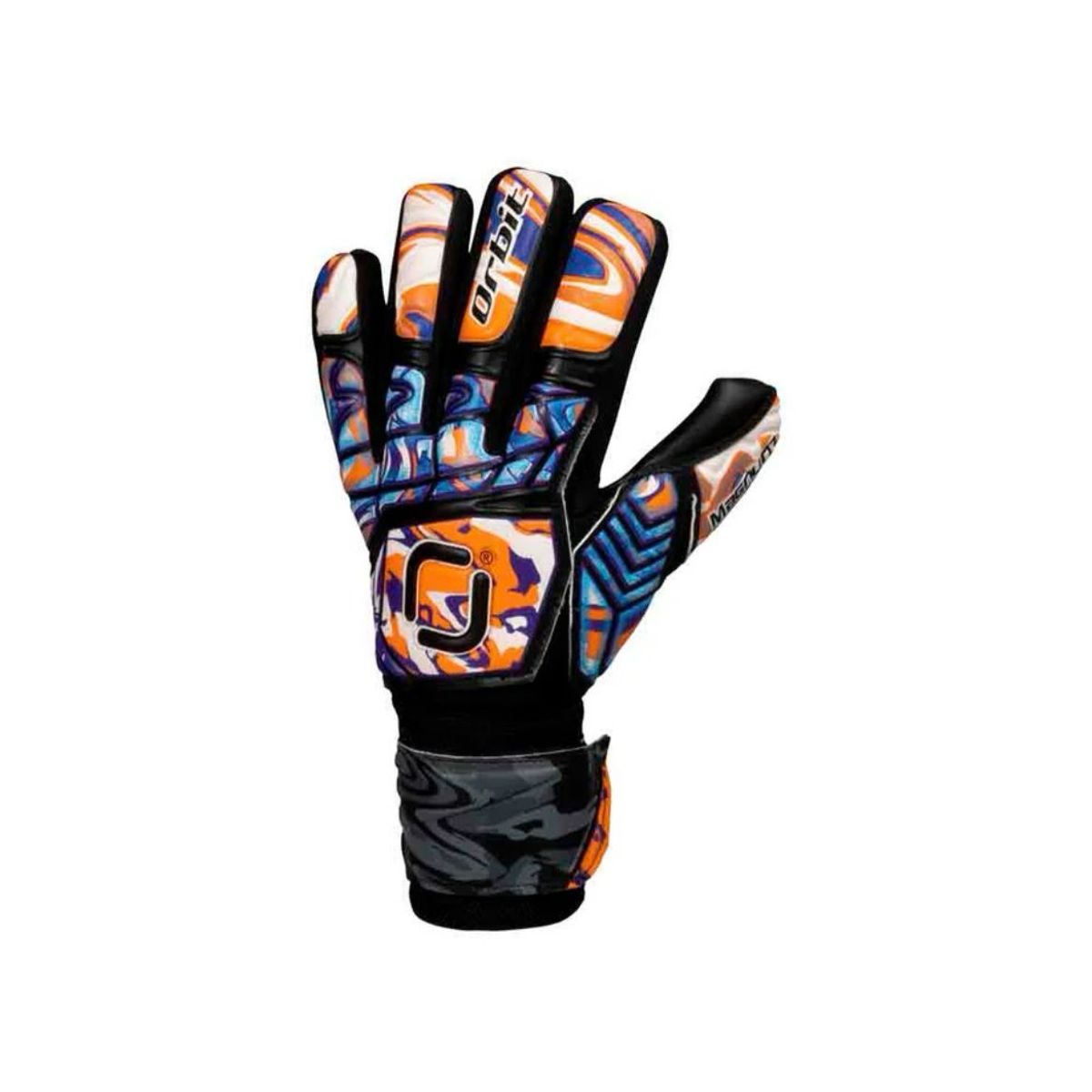 ORBIT - GUANTES DE ARQUERO ORBIT CON VARILLAS MAGNUM  NARANJA TALLA 8