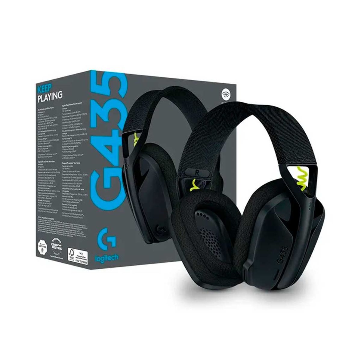 LOGITECH - Audifono Logitech G G435 Negro Bluetooth USB Oferta