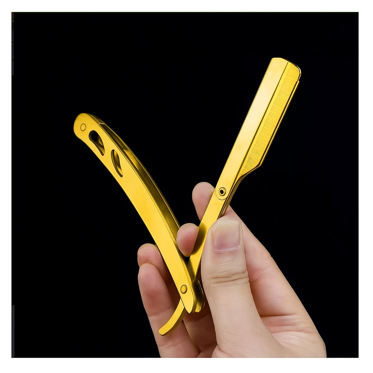 PREMIUM - Navaja De Afeitar 3 Cuerpos Acero Inox + Repuestos Gillette