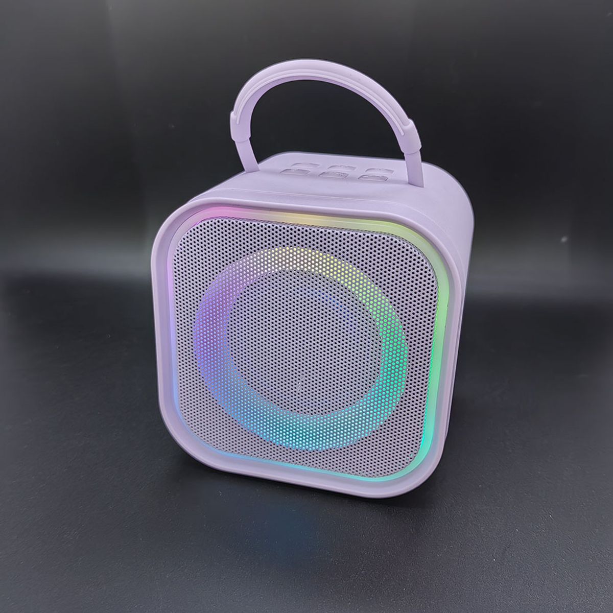 GENERICO - PARLANTE KARAOKE PARA NIÑOS +2 MICROFONOS, RADIO FM , USB. LUZ RGB,MODELO 2025