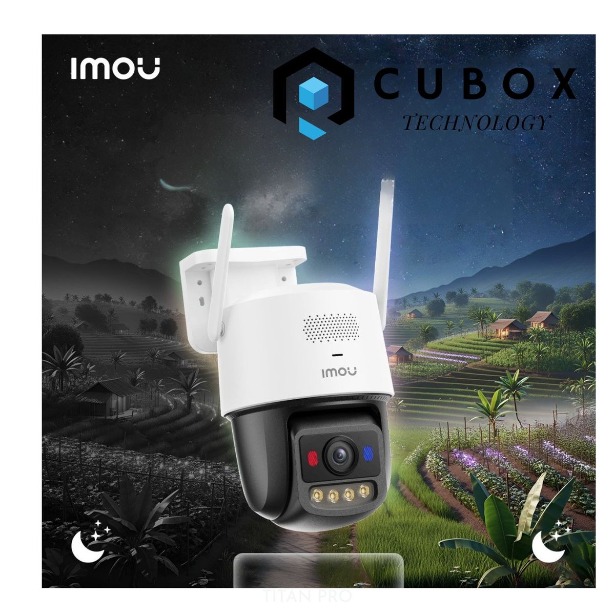 OEM - Cámara IMOU Titan Pro 6MP con Conexión WiFi y PoE  Visión Nocturna a Color