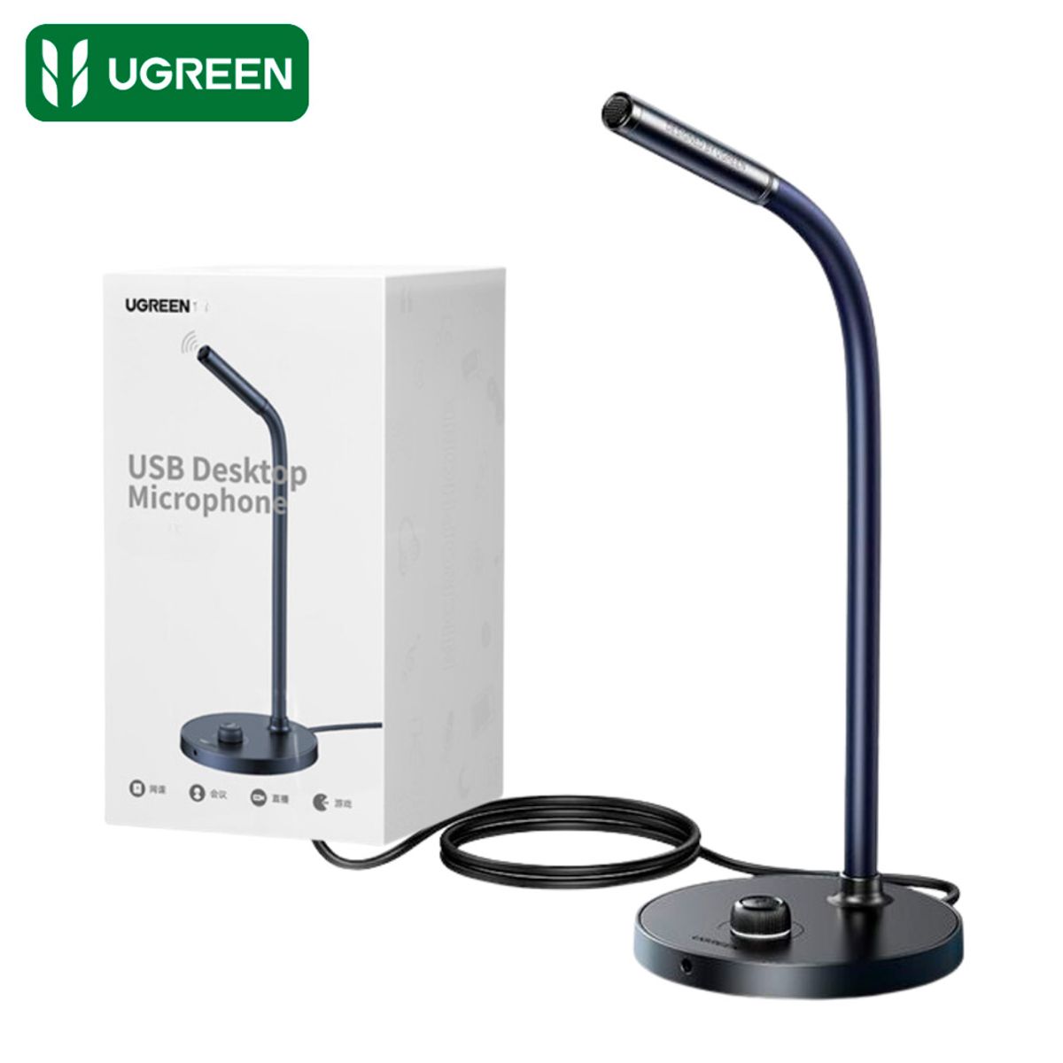 UGREEN - Ugreen CM564 Microfono Escritorio Usb Windows Mac
