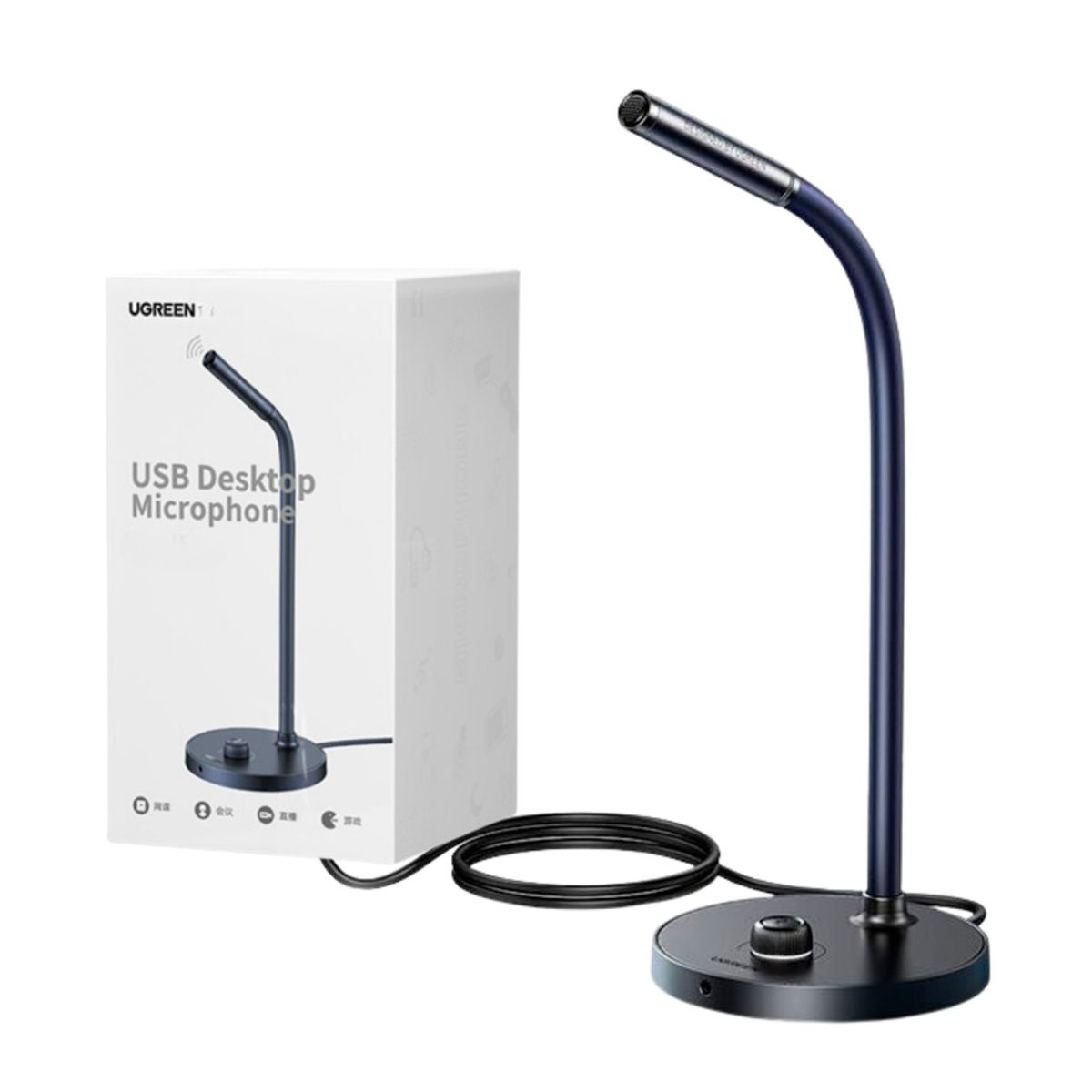 UGREEN - Ugreen CM564 Microfono Escritorio Usb Windows Mac