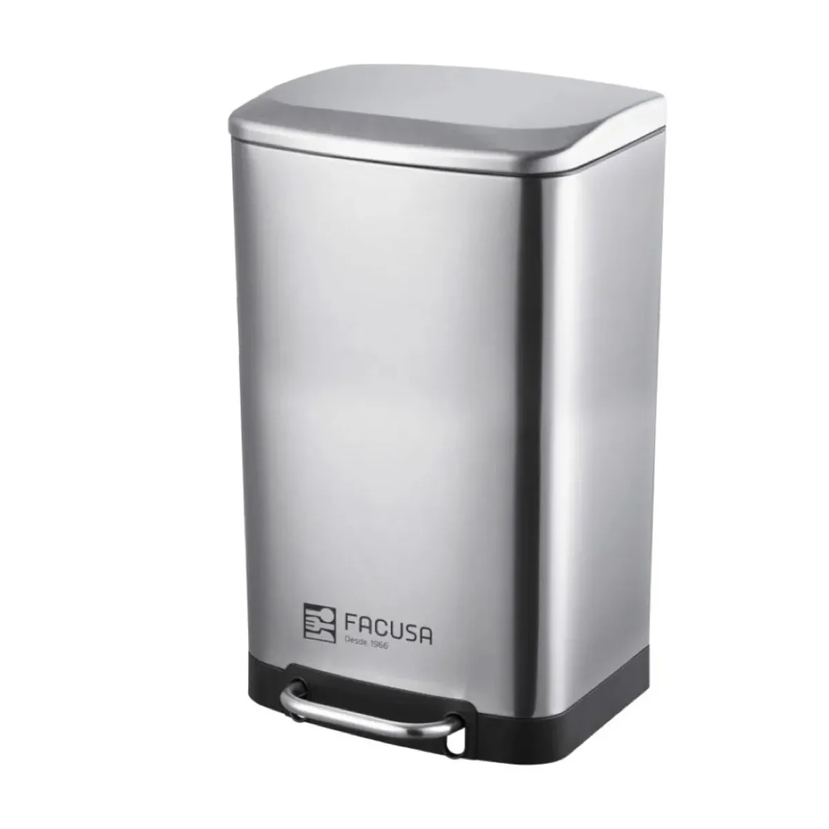 GENERICO - PAPELERA FACUSA 30LT INOX C/PEDAL (34x30.5x61.5cm)