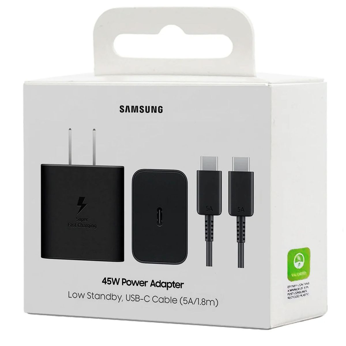 SAMSUNG - Cargador Samsung 45W GAN Cable 5A 180cm para S25 Ultra