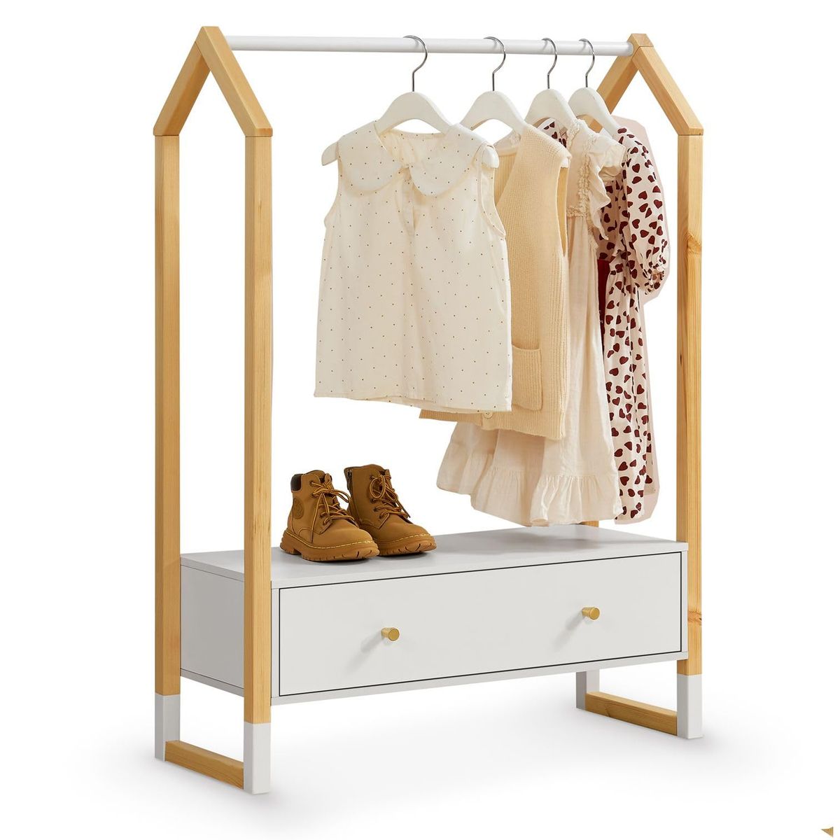 DIBA MUEBLES - Armario Perchero Infantil Abierto con 2Cj Dante DIBA Muebles