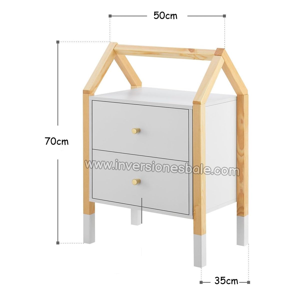 DIBA MUEBLES - Velador Infantil 2Cj Coco  DIBA Muebles