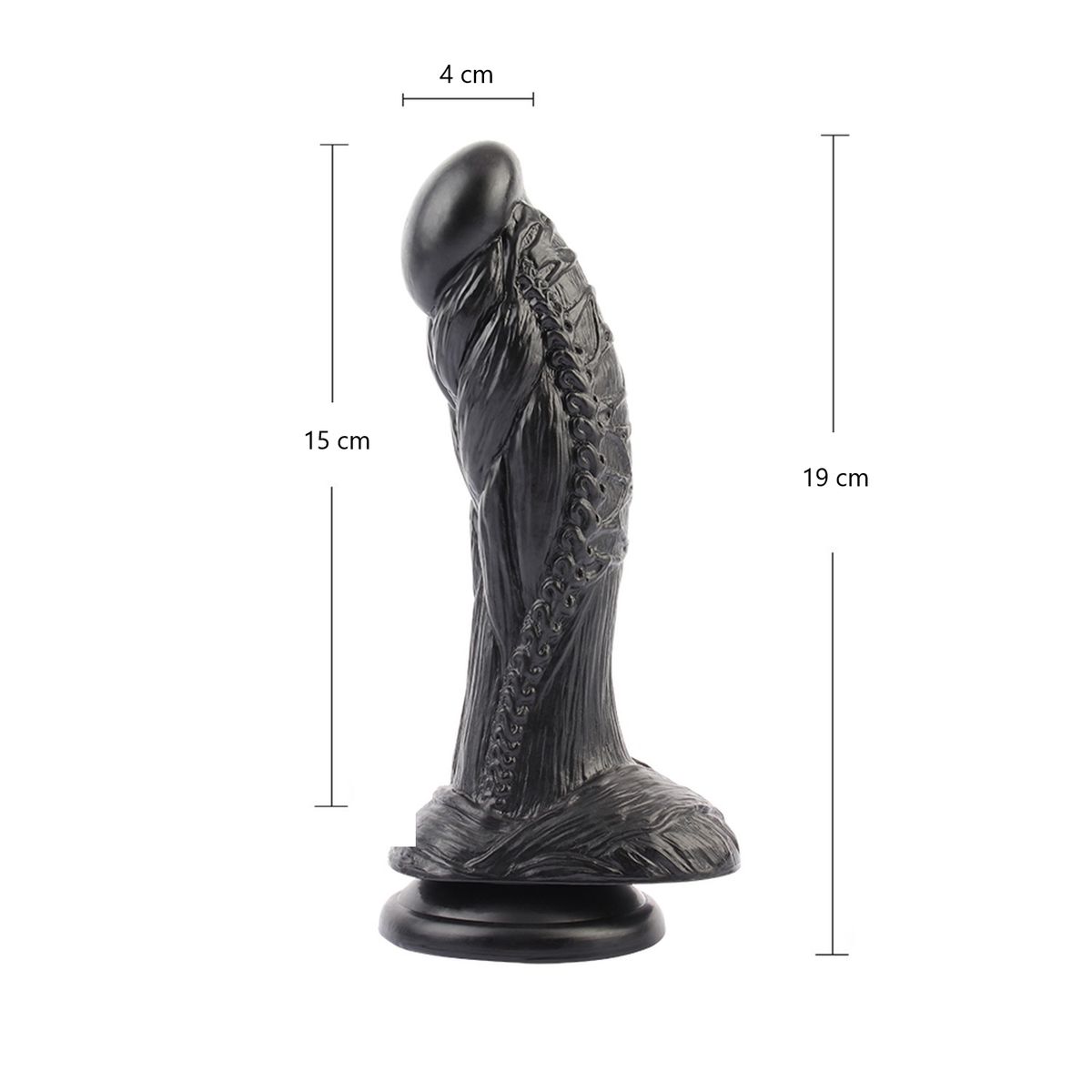 CHISA - Dildo Horny Hunter Fantasía Suave 19cm Ø 4.3 cm Ventosa
