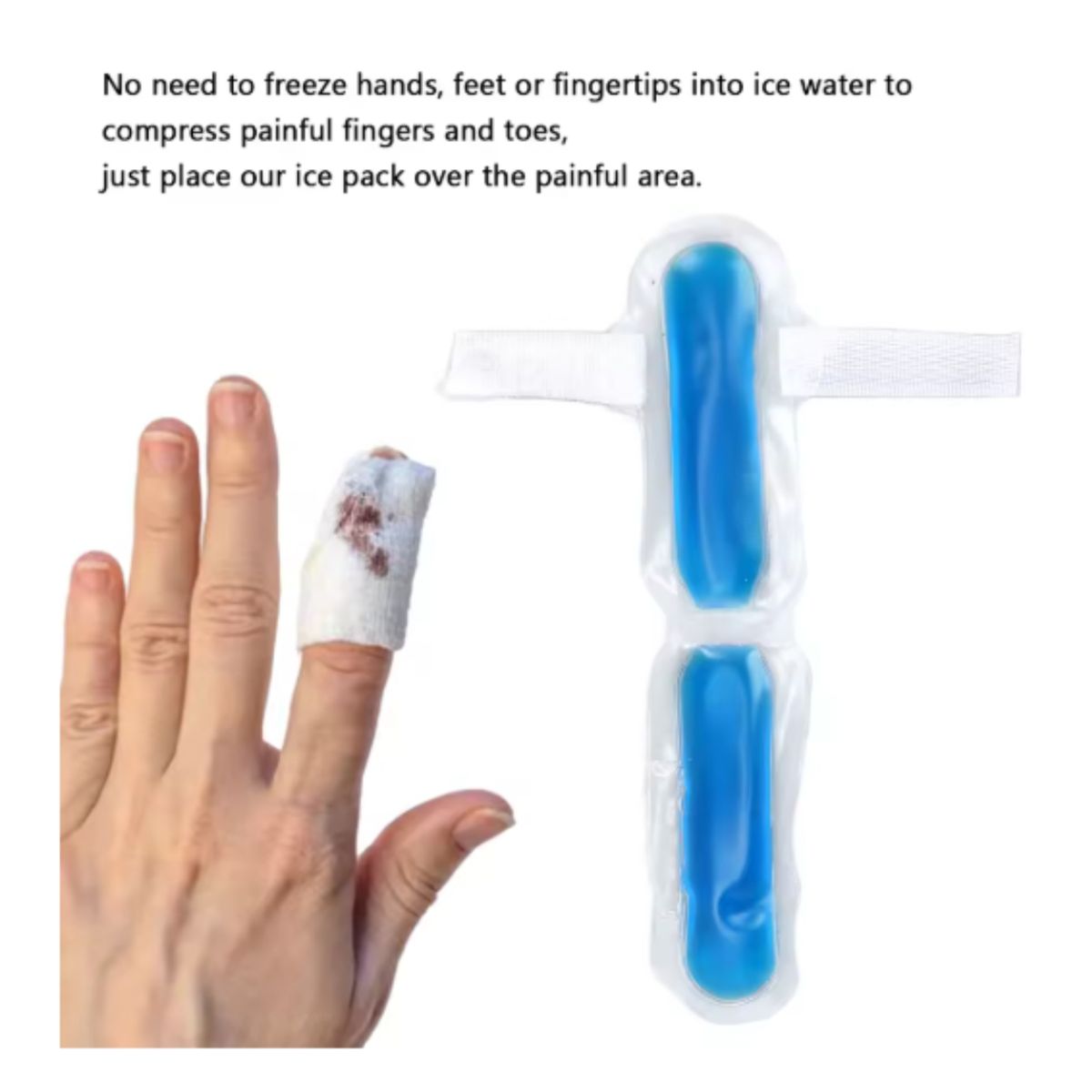GENERICO - Férula compresa de Gel Desinflama Dedo