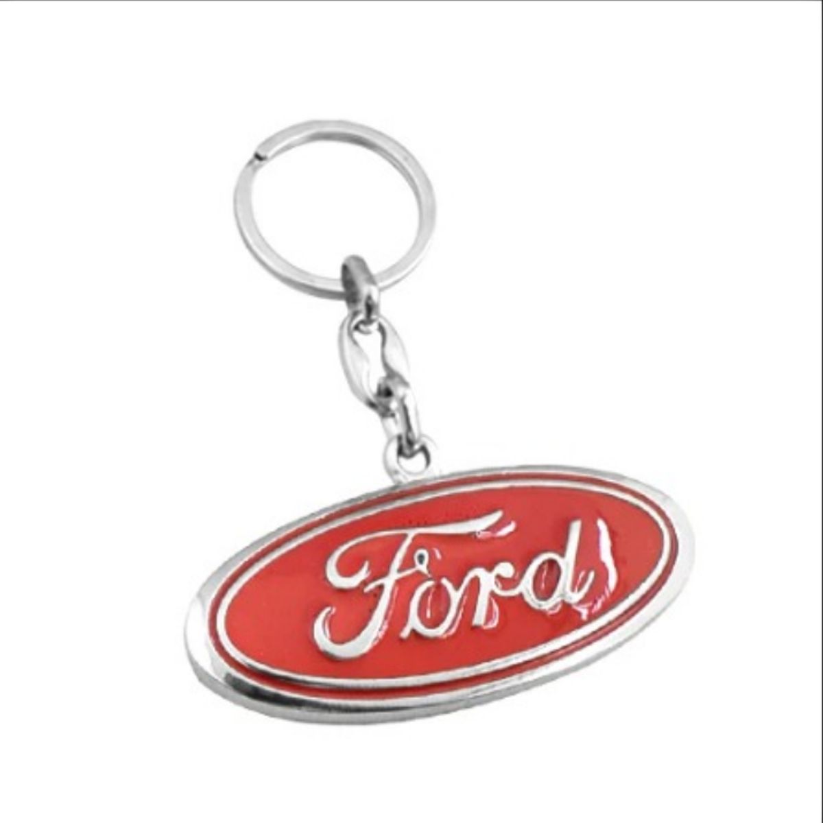 GENERICO - LLAVERO METALICO FORD ROJO