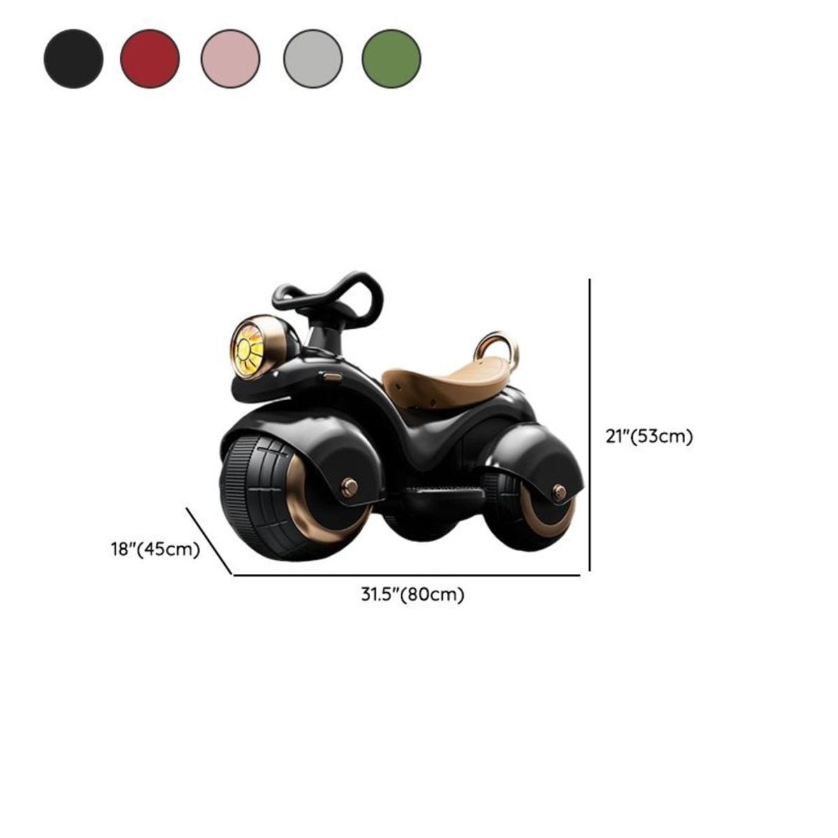 GENERICO - Moto Futurista para Niños con Batería Recargable 6V