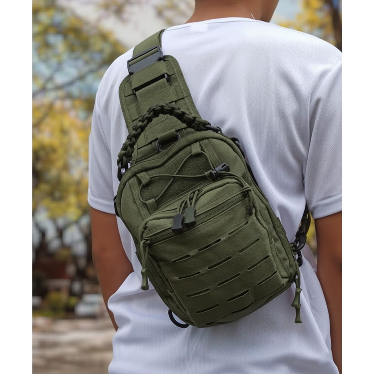 Morral cruzado tactico - bolso de mano  hombro - premium, marca GENERICO - Foto 2