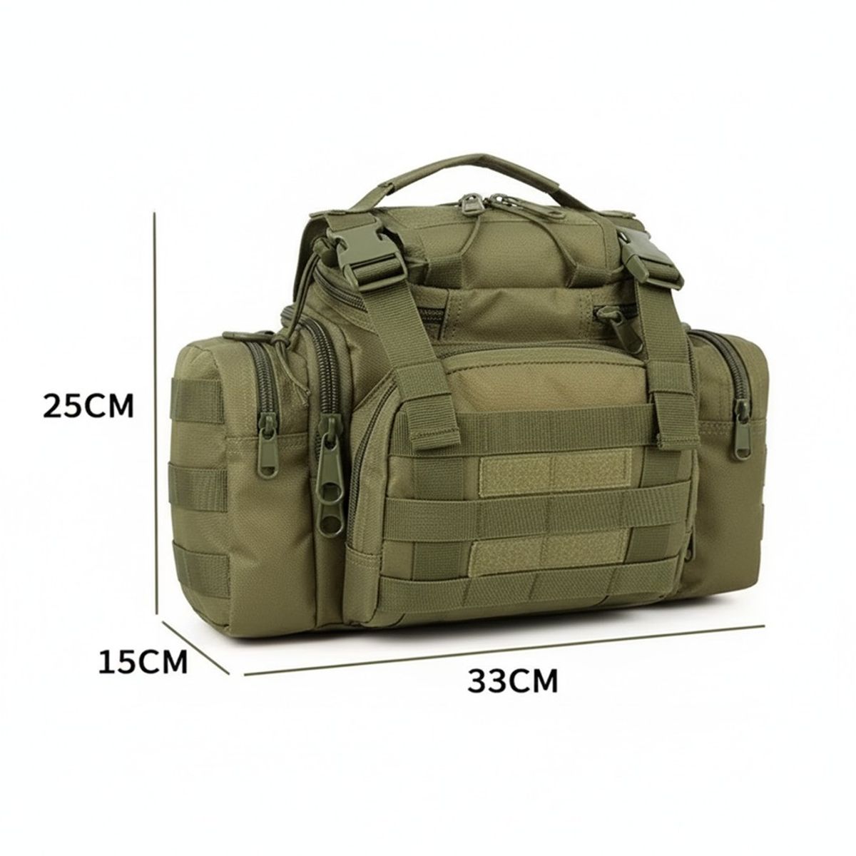 GENERICO - Morral multifuncional tactico - multiusos - riñonera - bolso de hombro  mano