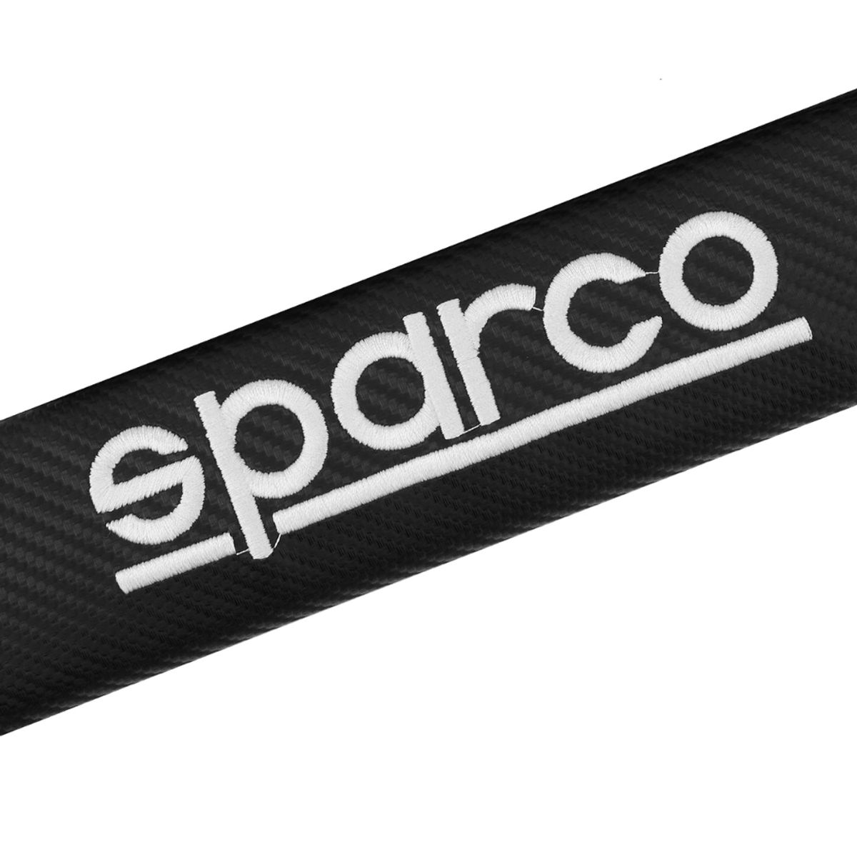 SPARCO - Cubre Cinturon Sparco Seguridad Tipo Fibra Carbono Negro
