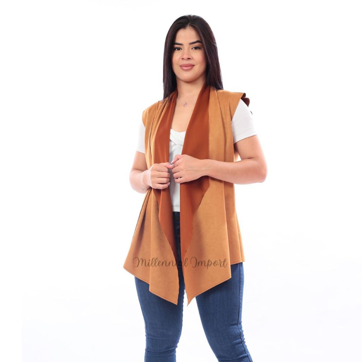 GENERICO - Blazers Chaleco Mujer en Moda Casual Manga Cero