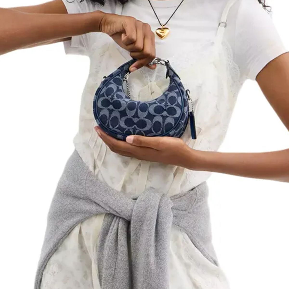 COACH - COACH Retail Bolso de hombro para mujer de algodón