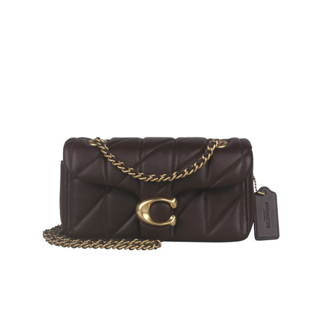 COACH - COACH Retail Bolso de hombro cruzado con cadena para mujer de cuero