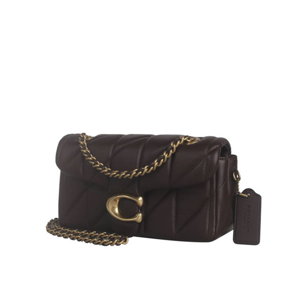COACH - COACH Retail Bolso de hombro cruzado con cadena para mujer de cuero