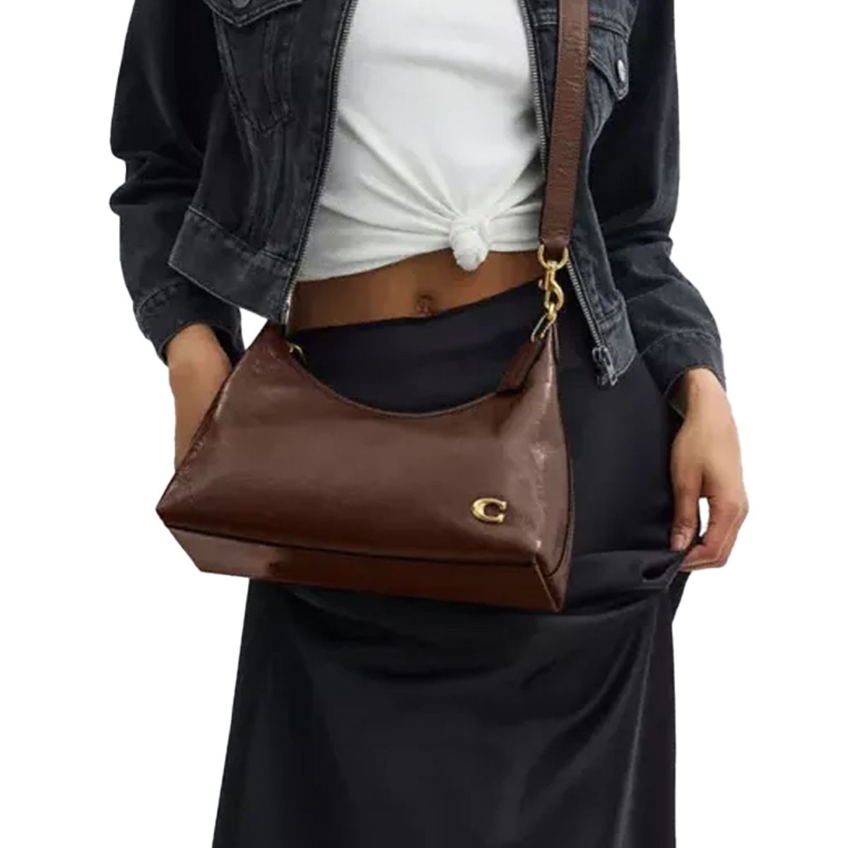 COACH - COACH Retail Bolso de hombro cruzado para mujer de cuero