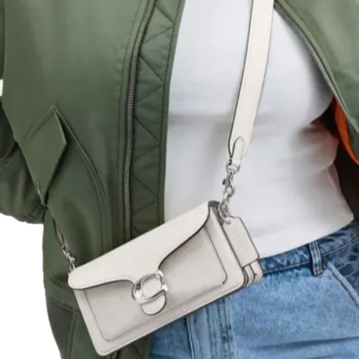 COACH - COACH Retail Bolso de hombro cruzado para mujer de PVC con detalles de cuero