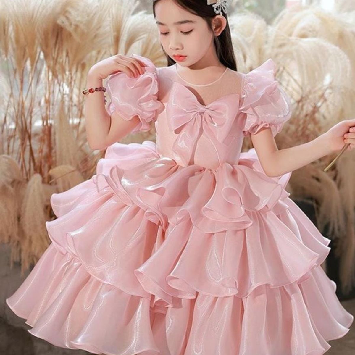 GENERICO - Vestido para Niña Melón Talla 6