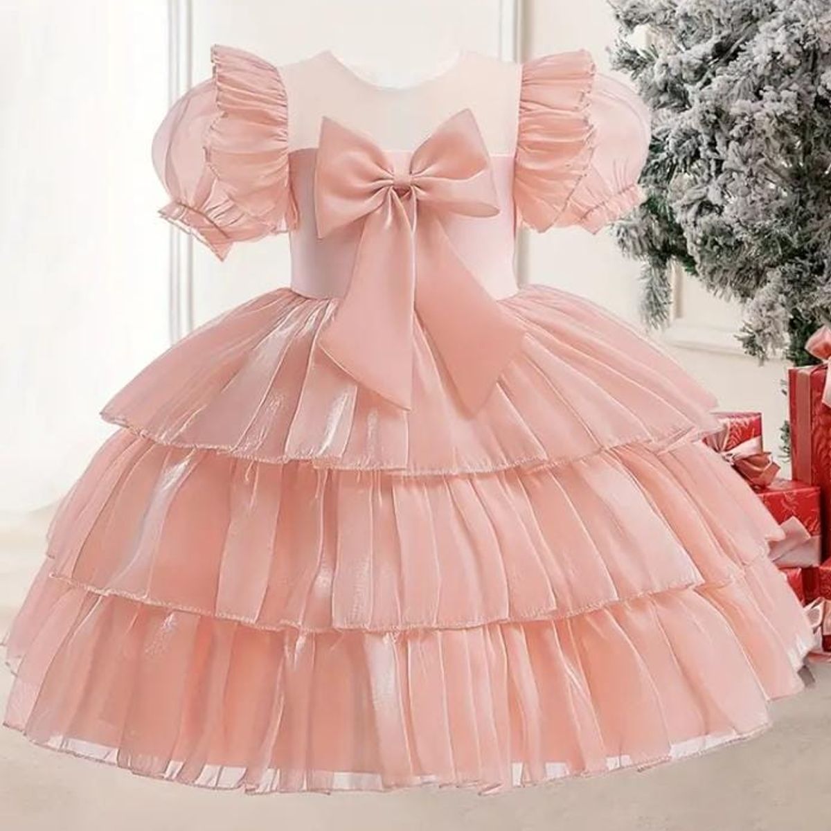 GENERICO - Vestido para Niña Melón Talla 6