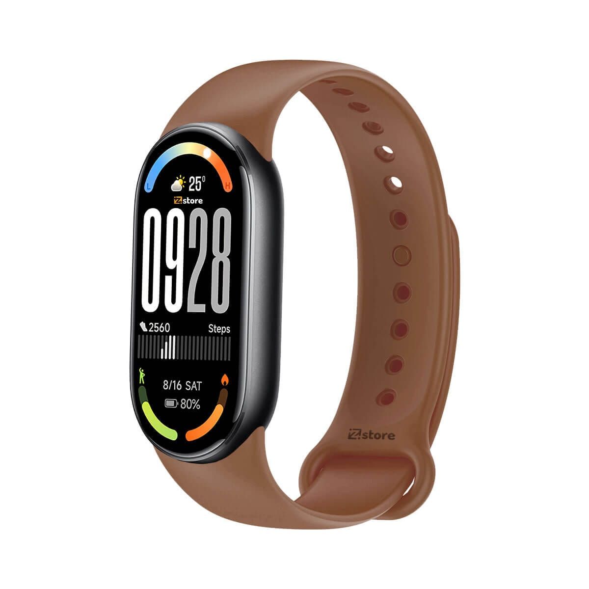 GENERICO - Correa de Silicona Para Xiaomi Mi Band 10 Marron