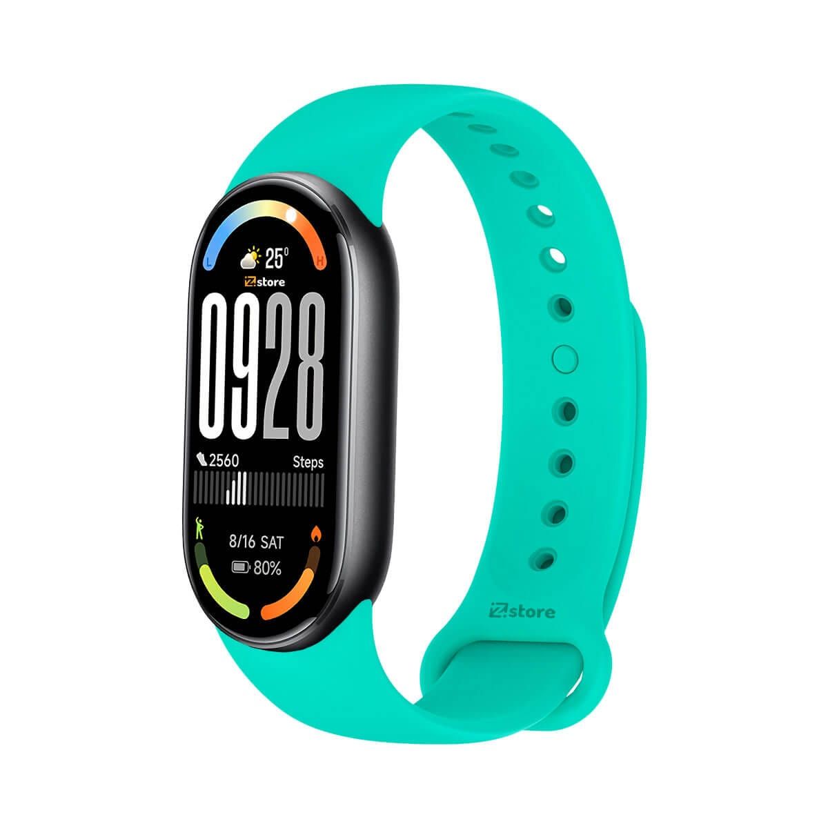 GENERICO - Correa de Silicona Para Xiaomi Mi Band 10 Verde Esmeralda