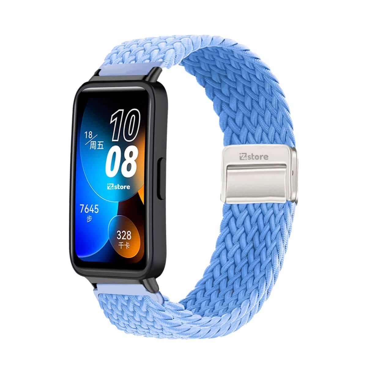 GENERICO - Correa de Nylon Para Huawei Band 8 Celeste Lavanda