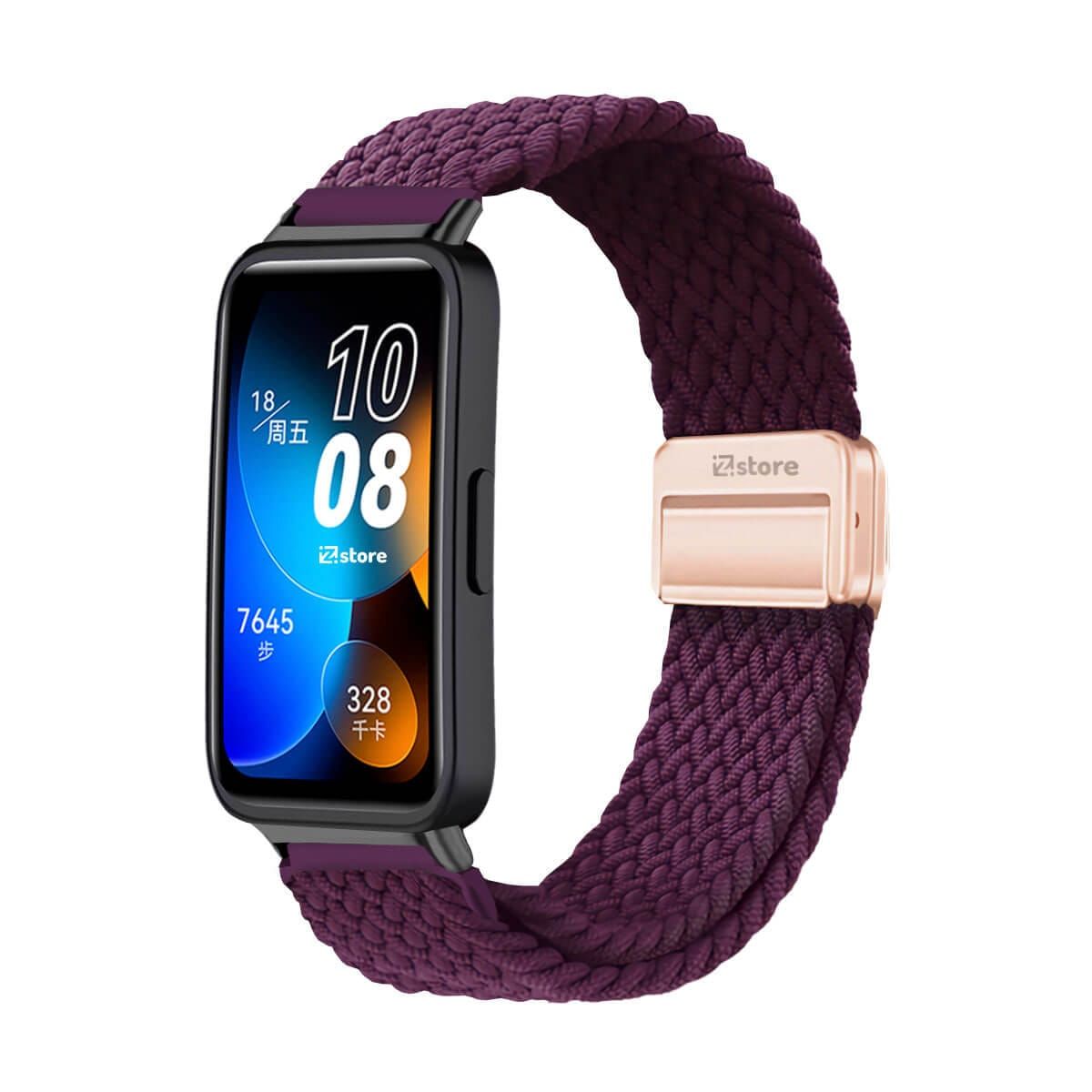 GENERICO - Correa de Nylon Para Huawei Band 8 Vino