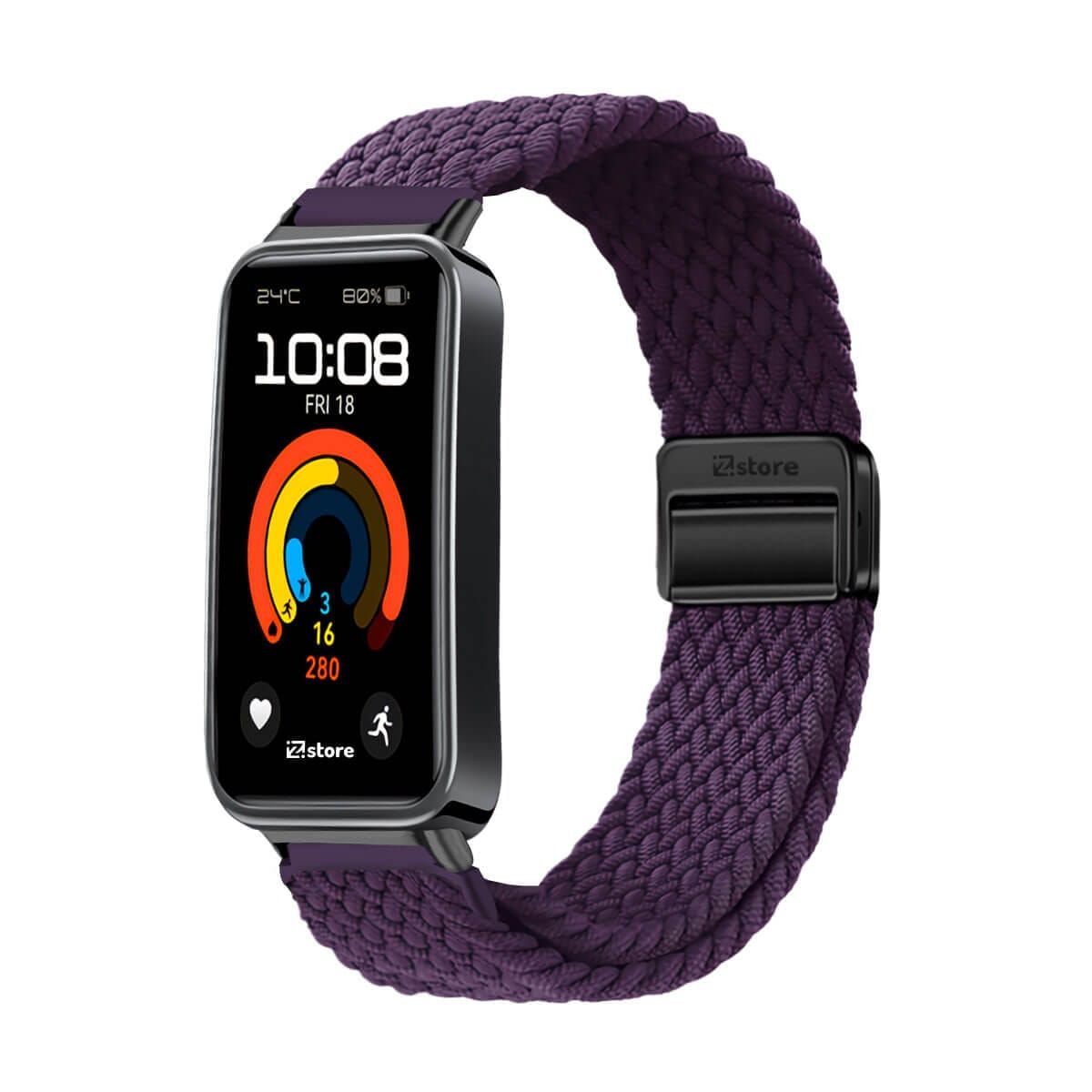 GENERICO - Correa de Nylon Para Huawei Band 9 Morado