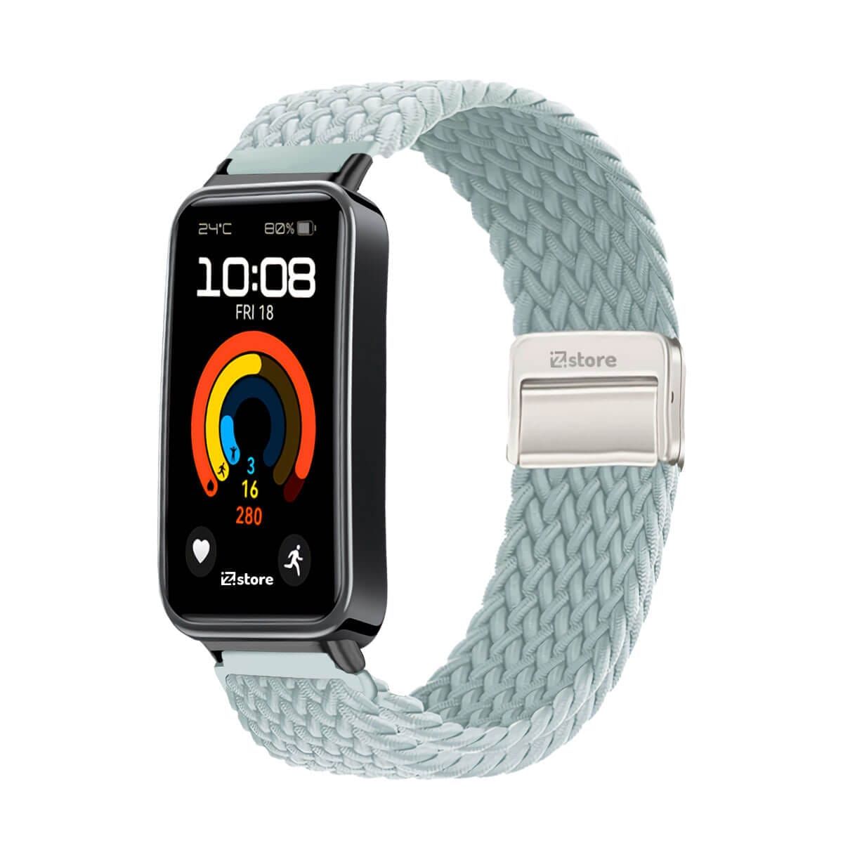 GENERICO - Correa de Nylon Para Huawei Band 9 Verde Agua
