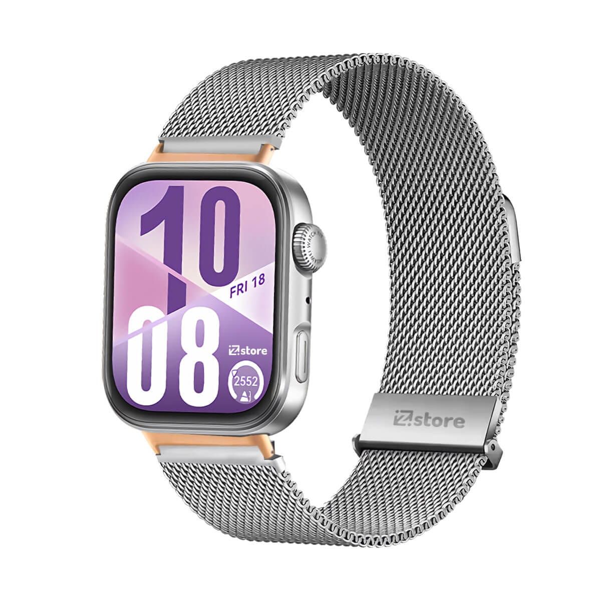 GENERICO - Correa de Metal Para Huawei Watch Fit 4 Silver Gold Rose