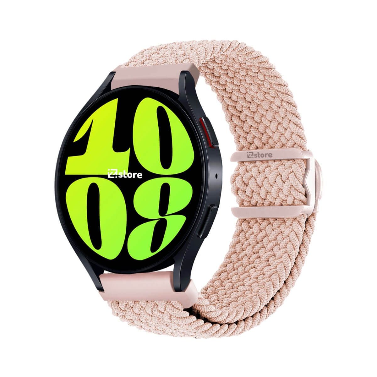 GENERICO - Correa de Nylon Para Samsung Galaxy Watch 6 con Broche PVC Rosa