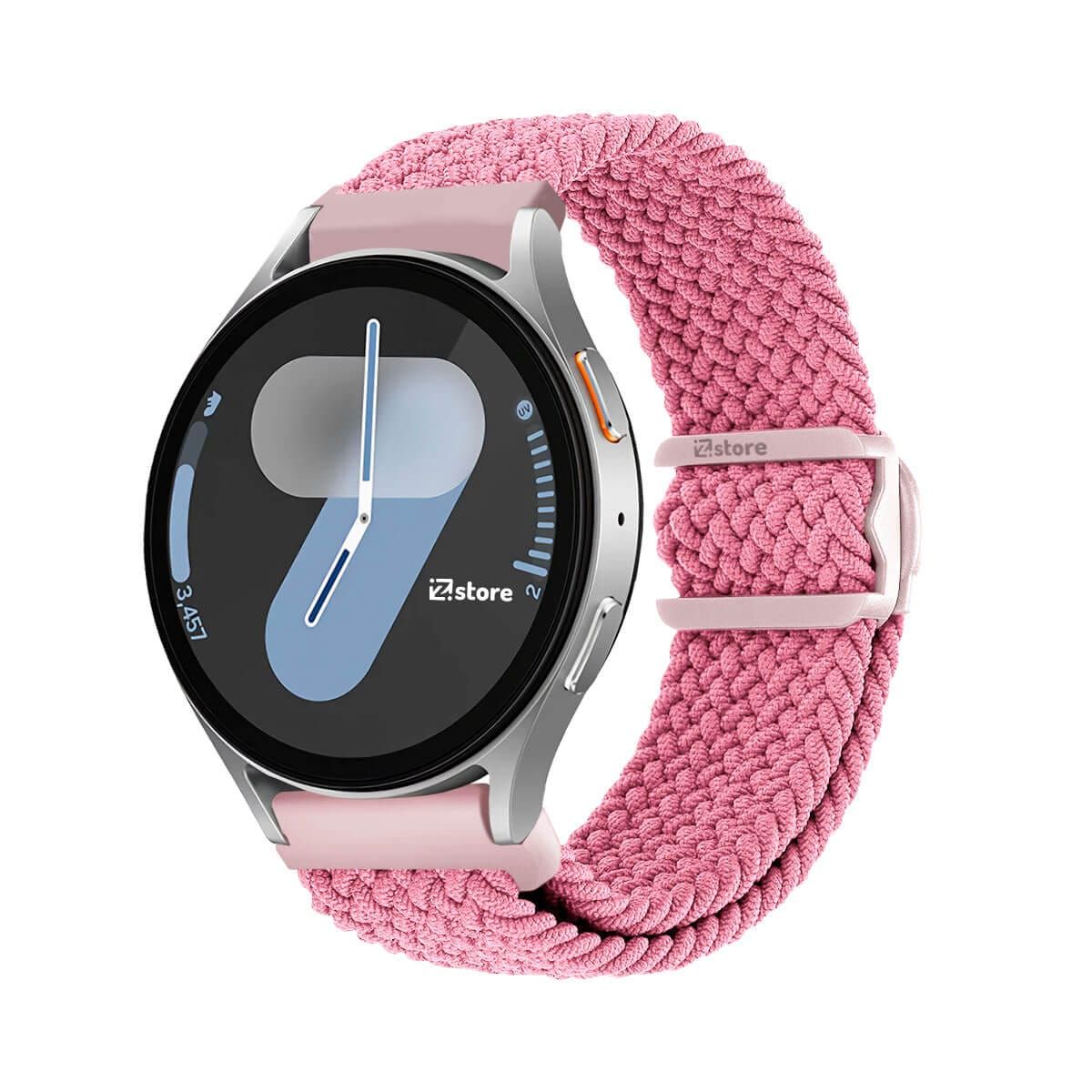 GENERICO - Correa de Nylon Para Samsung Galaxy Watch 7 con Broche PVC Rosado