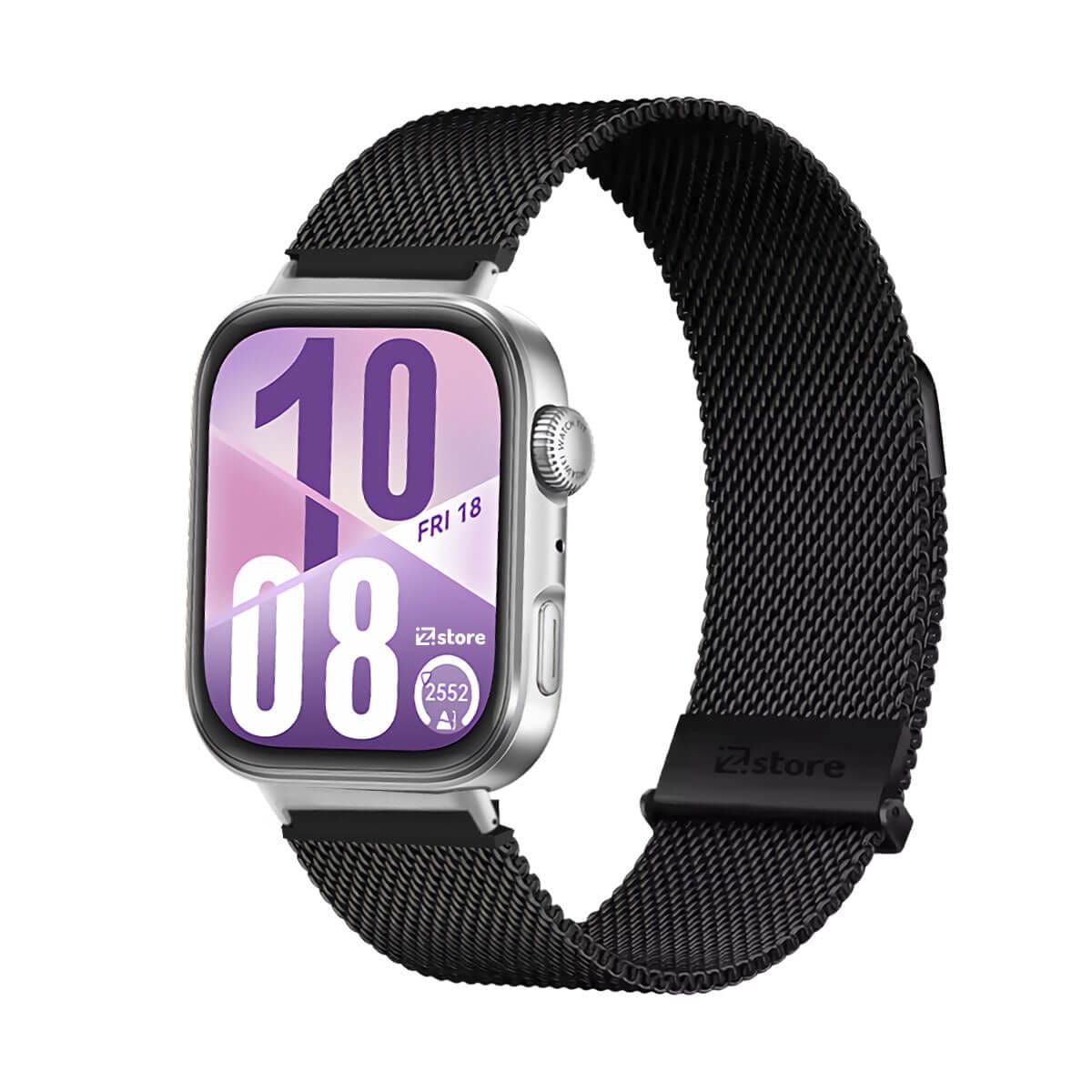 GENERICO - Correa de Metal Para Huawei Watch Fit 4 Black Silver