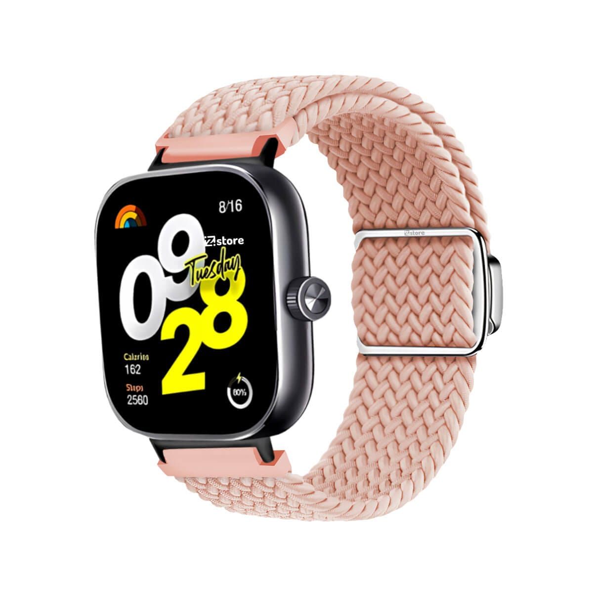 GENERICO - Correa de Nylon para Redmi Watch 4 Broche Magnético Melón Black