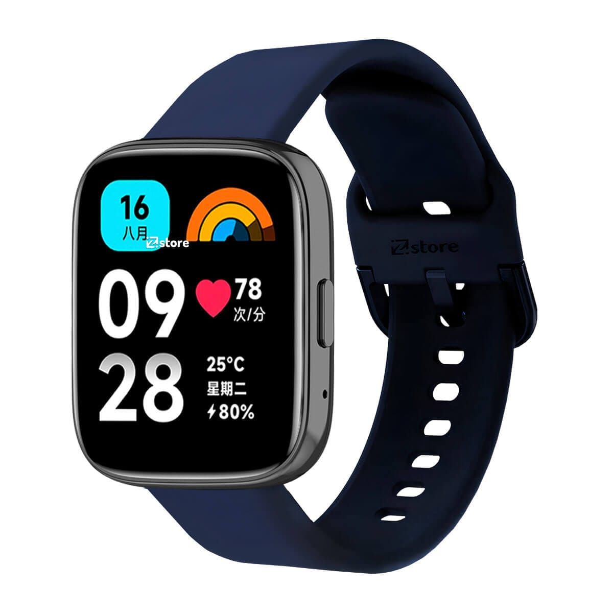 GENERICO - Correa de Silicona Para Redmi Watch 3 Active Hebilla Azul Oscuro