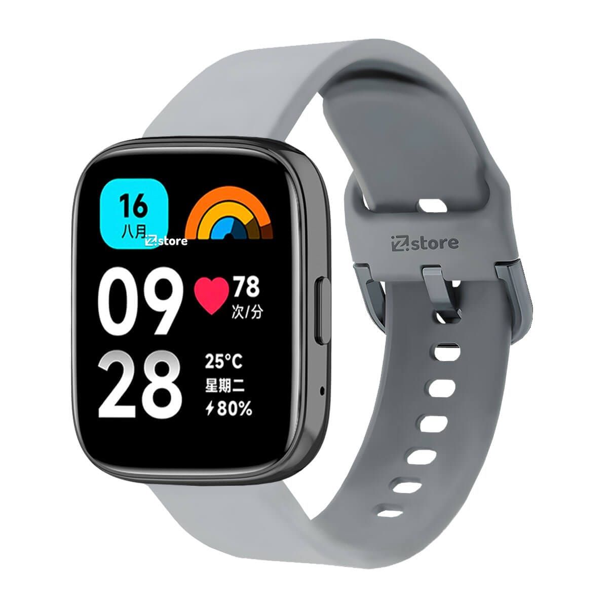 GENERICO - Correa de Silicona Para Redmi Watch 3 Active Hebilla Gris