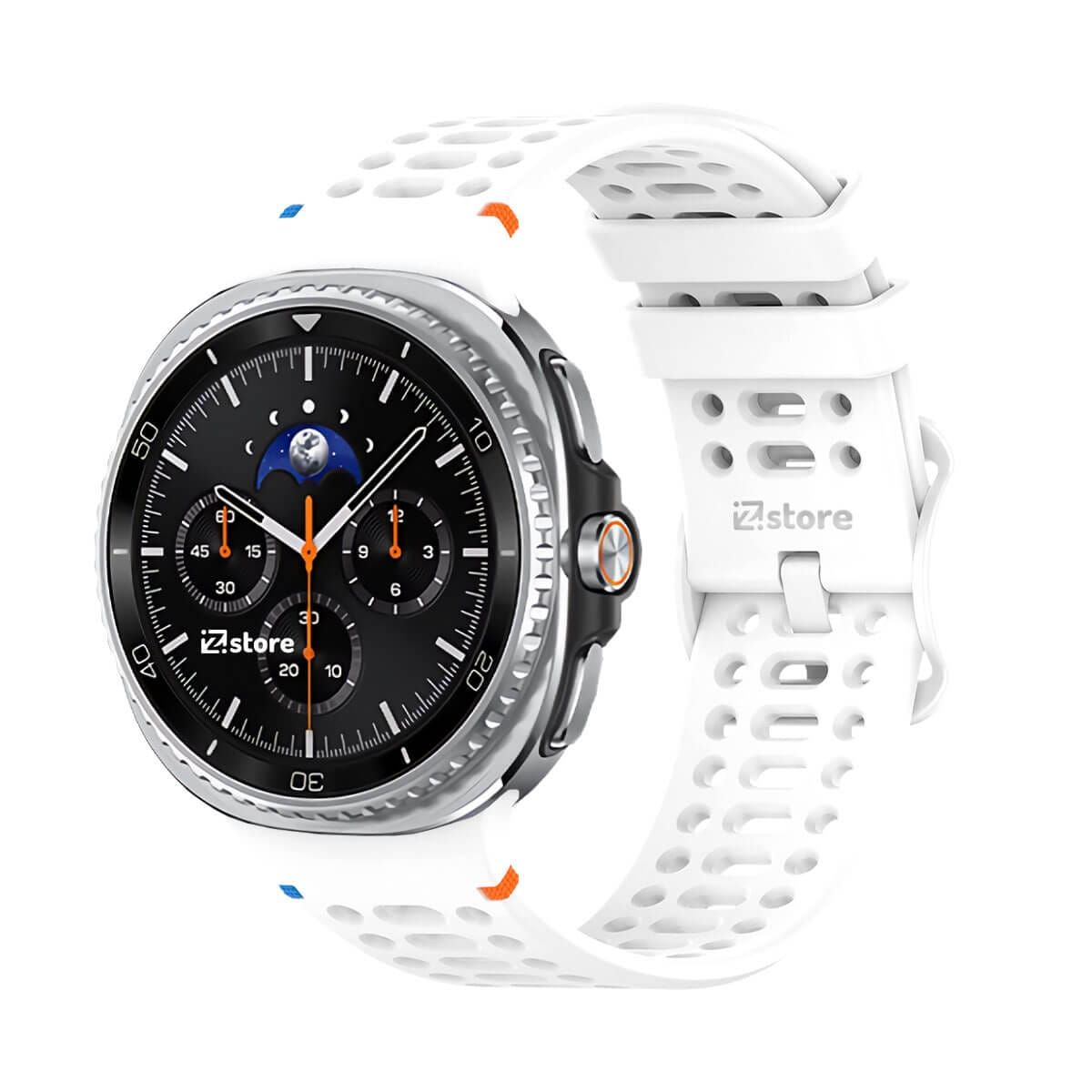GENERICO - Correa de Silicona Para Samsung Galaxy Watch 8 - 8 Classic Liner Blanco
