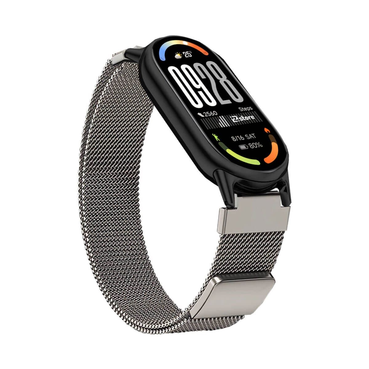 GENERICO - Correa de Metal Para Xiaomi Smartband 10 Broche Magnético Starlight