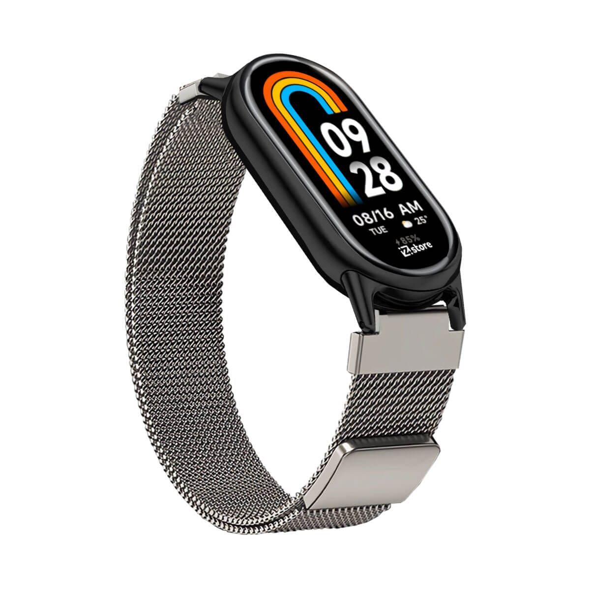 GENERICO - Correa de Metal Para Xiaomi Smartband 8 Broche Magnético Starlight