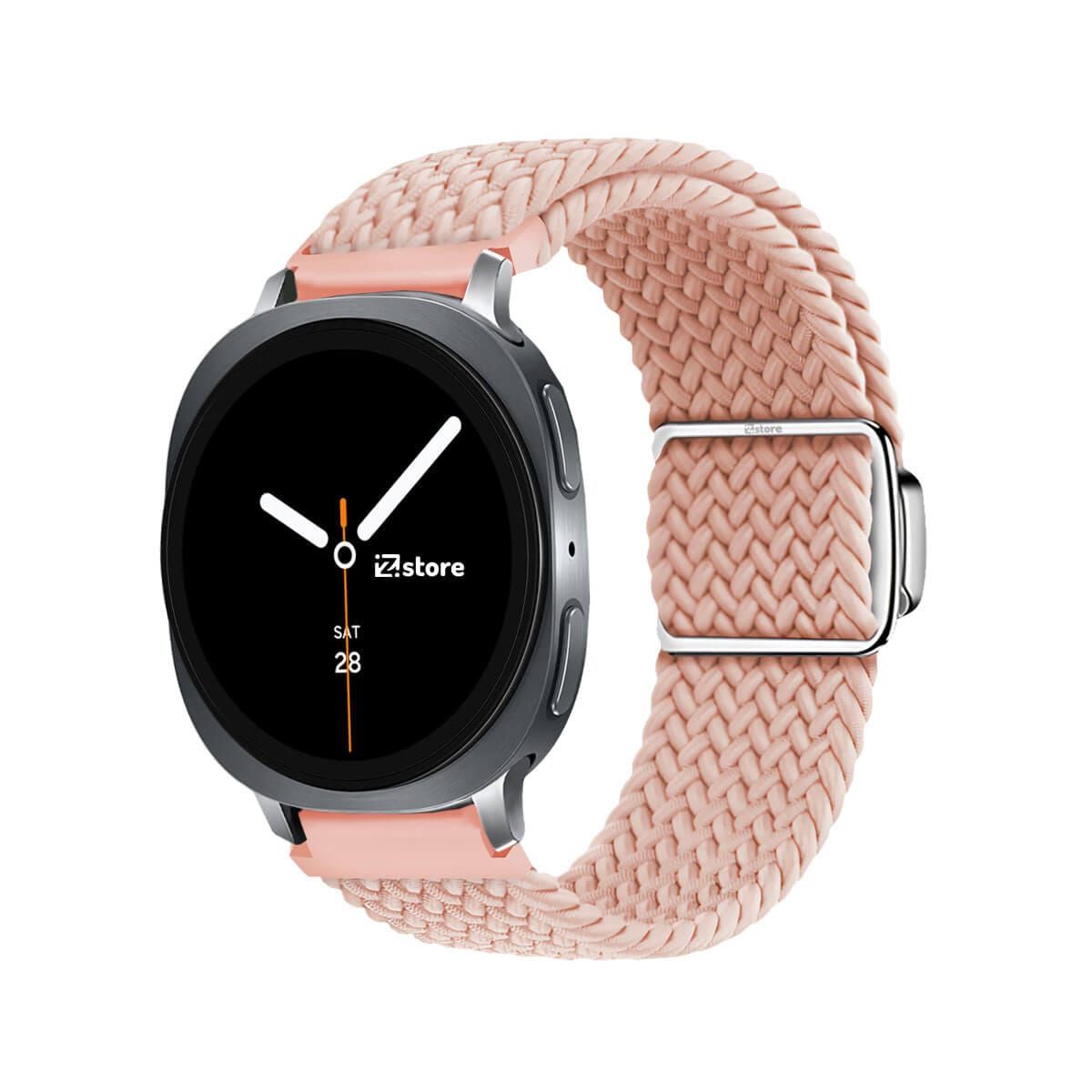 GENERICO - Correa de Nylon Para Samsung Galaxy Watch 8 - 8 Classic Broche Magnético melón Silver