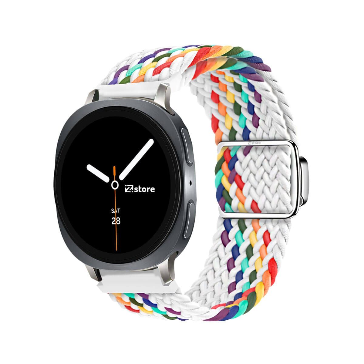 GENERICO - Correa de Nylon Para Samsung Galaxy Watch 8 - 8 Classic Broche Magnético multicolor Starlight
