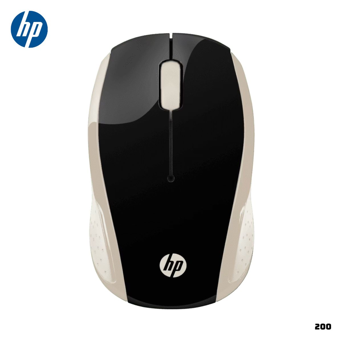 HP - MOUSE INALAMBRICO HP 200 2HU83AA 1000 DPI - DORADO