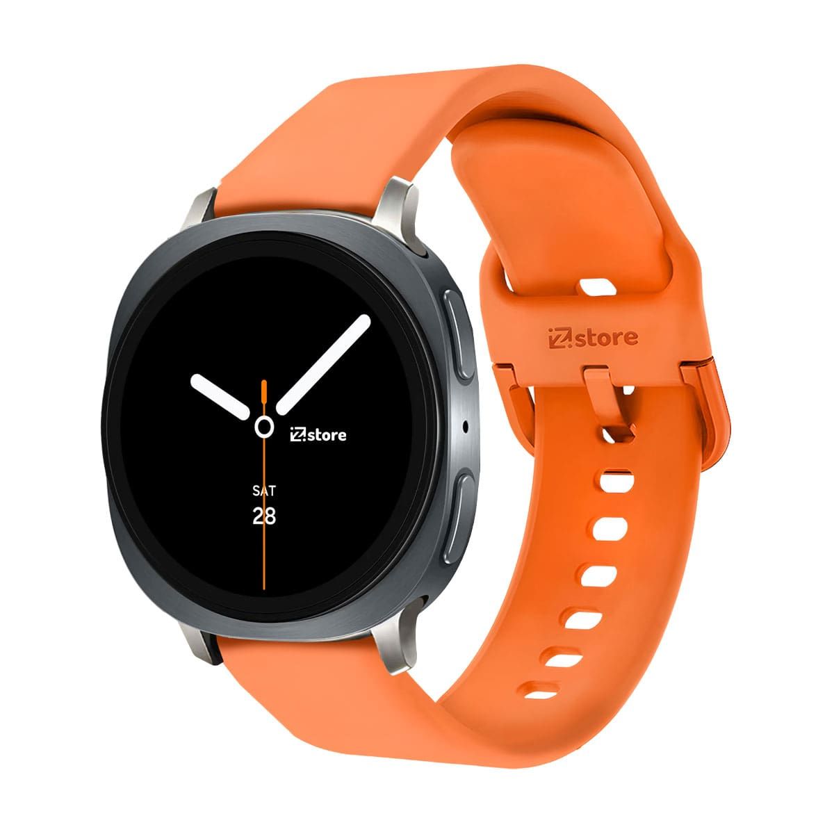 GENERICO - Correa de Silicona Para Samsung Galaxy Watch 8 - 8 Classic Hebilla Naranja Starlight