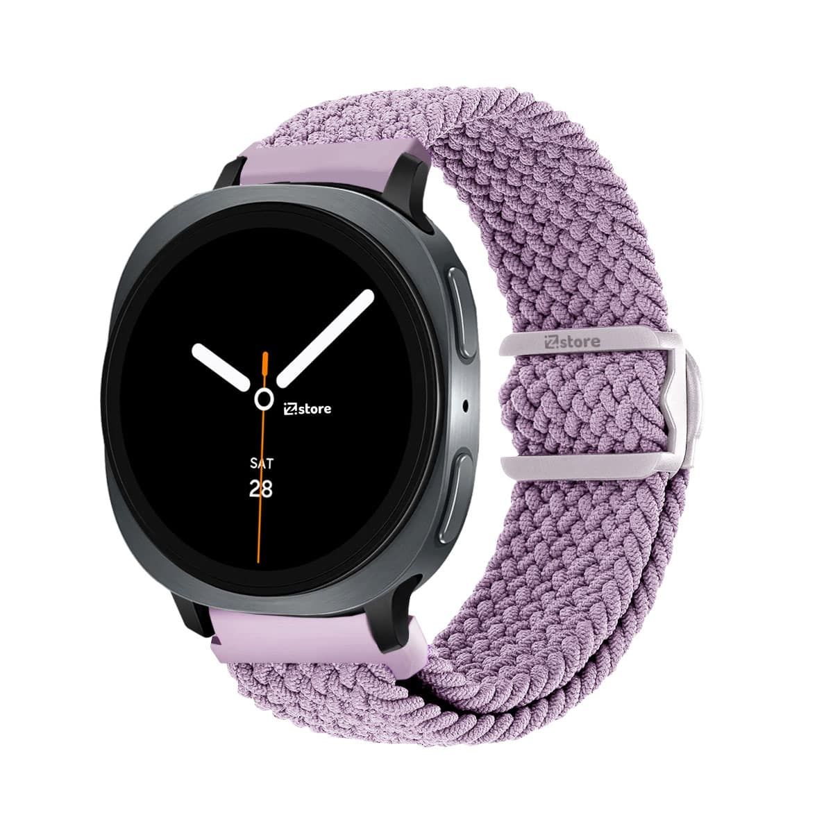 GENERICO - Correa de Nylon Para Samsung Galaxy Watch 8 - 8 Classic Broche PVC Malva Black